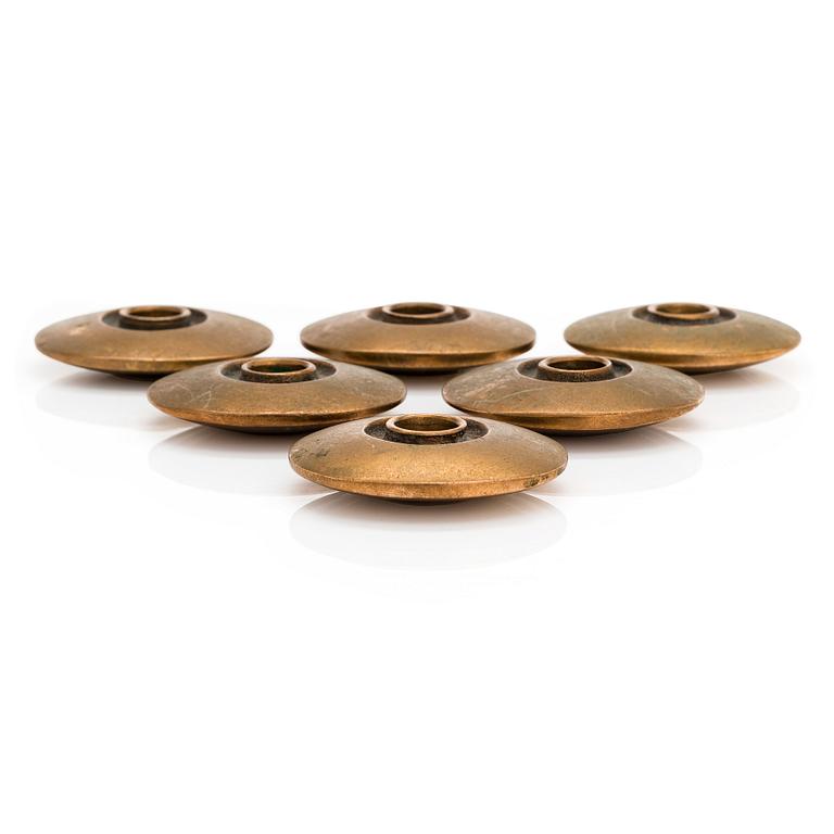 Bertel Gardberg, six candleholders for Boda Finland.