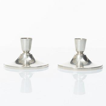 Atelier Borgila, Candelsticks, a pair, sterling silver, Stockholm, 1963.