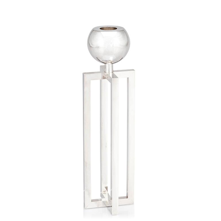 Sigurd Persson, a silver candlestick, Stockholm 1963, executed by the silversmith Johann Wist.