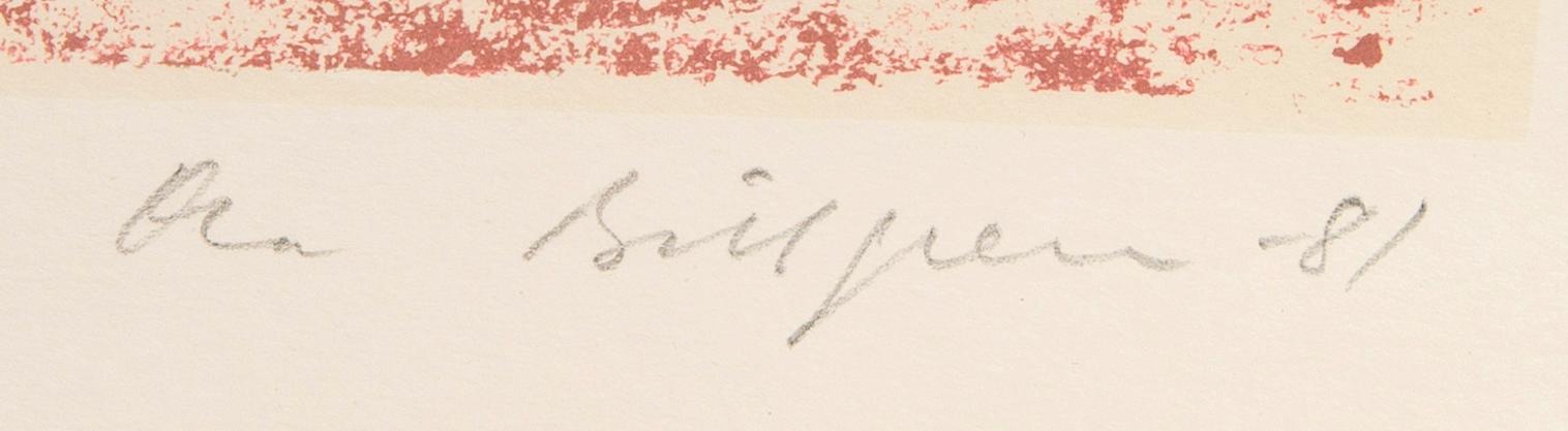 Ola Billgren, litografi signerad daterad och numrerad 81 26/100.