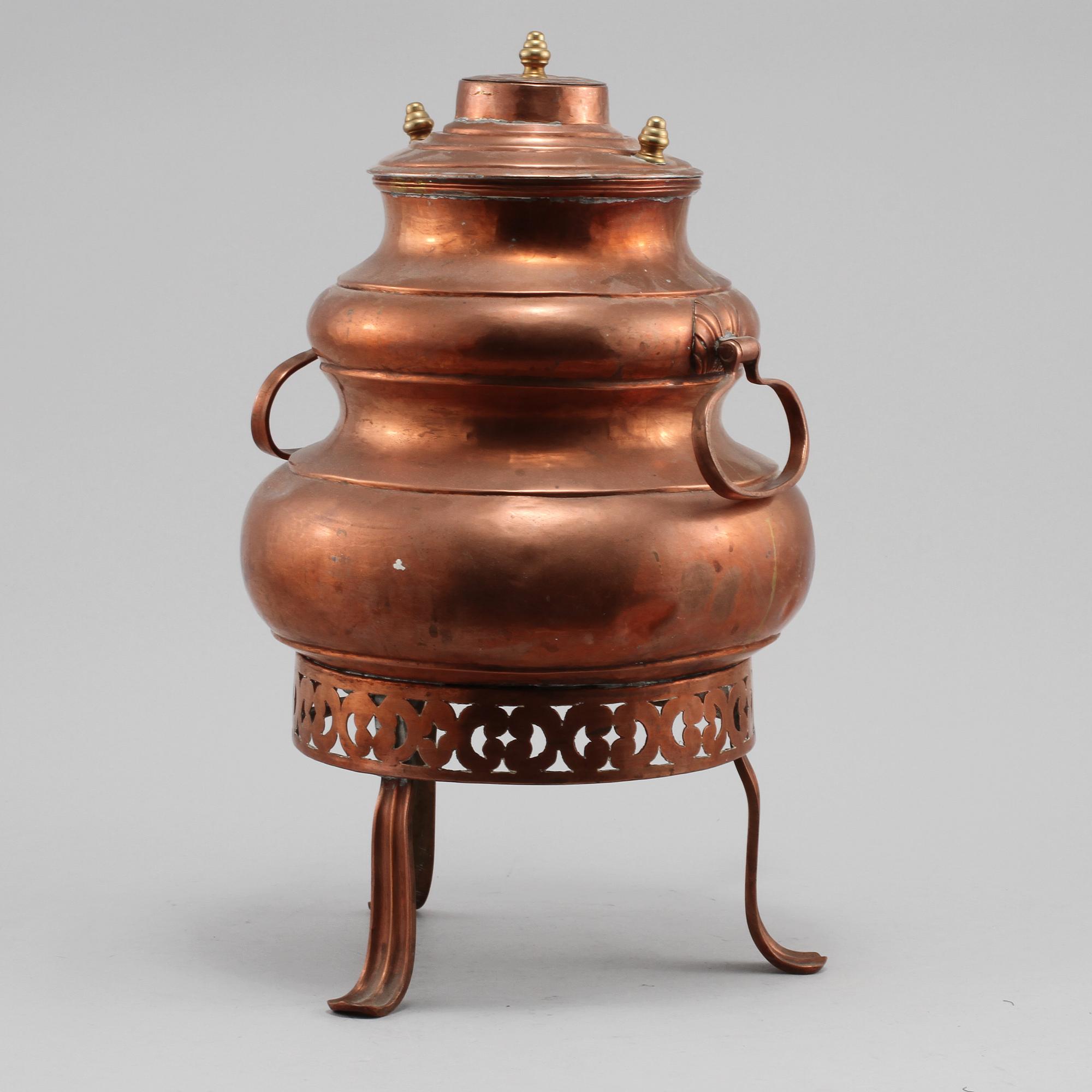 SAMOVAR, koppar, 1800-tal.