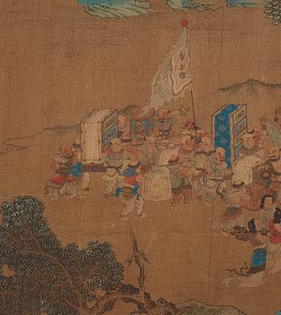 A Chinese album with paintings of Envoys Presenting Tribute  职贡图(Zhigong tu), probably 17thCentury, after an old master.