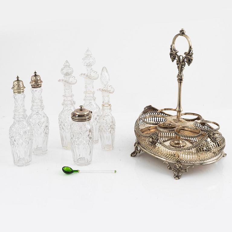 Table centrepiece, nickel silver, England, 19th century.