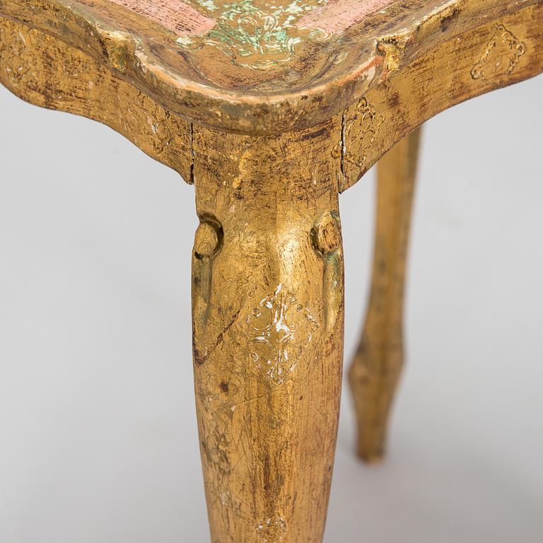 An Italian, mid-20th-century nesting table.
