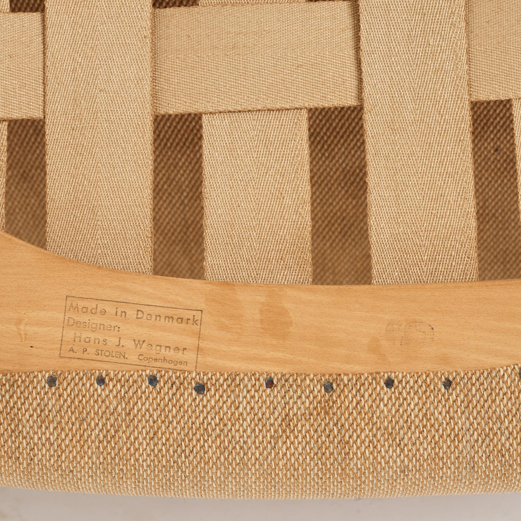 Hans J. Wegner, fåtöljer, ett par, "Bamse /Papa Bear", AP-stolen, Danmark, 1950-60-tal.