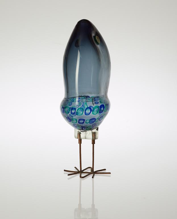 An Alessandro Pianon 'Pulcino' glass bird, Vistosi, Italy 1960's.