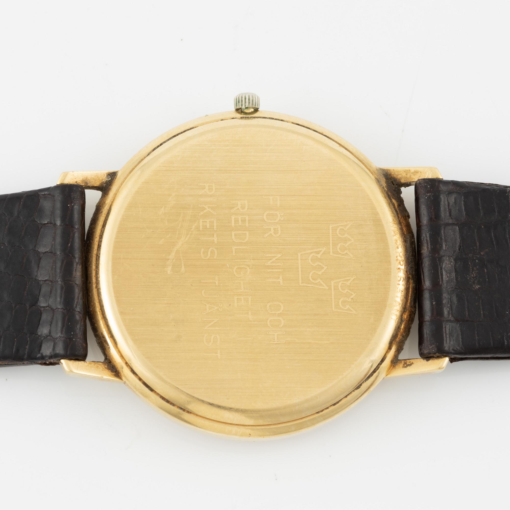 Tissot, wristwatch, 14K gold, 33.5 mm.