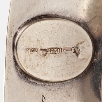 Holger Lindström, Armband, silver, glassten. Helsingfors 1959.