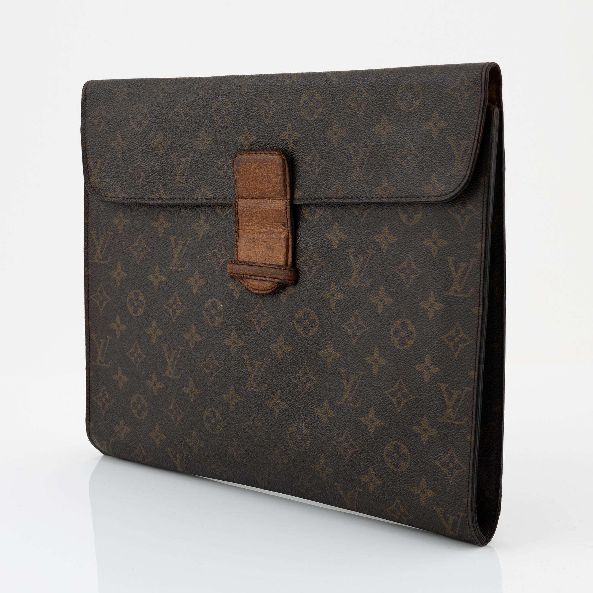 Louis Vuitton, a 1970's monogram canvas briefcase.