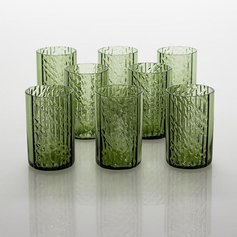 Nanny Still, A 15-piece "Flindari" glassware set, Riihimäen lasi 1964-1968.