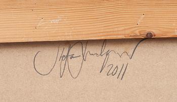 STEFAN LINDQVIST, olja på pannå, signerad a tergo och daterad 2011.