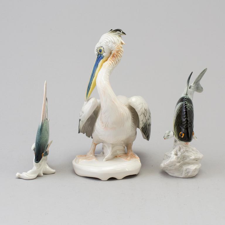 THREE KARL ENS PORCELAIN FIGURES, first half of the 20th century.