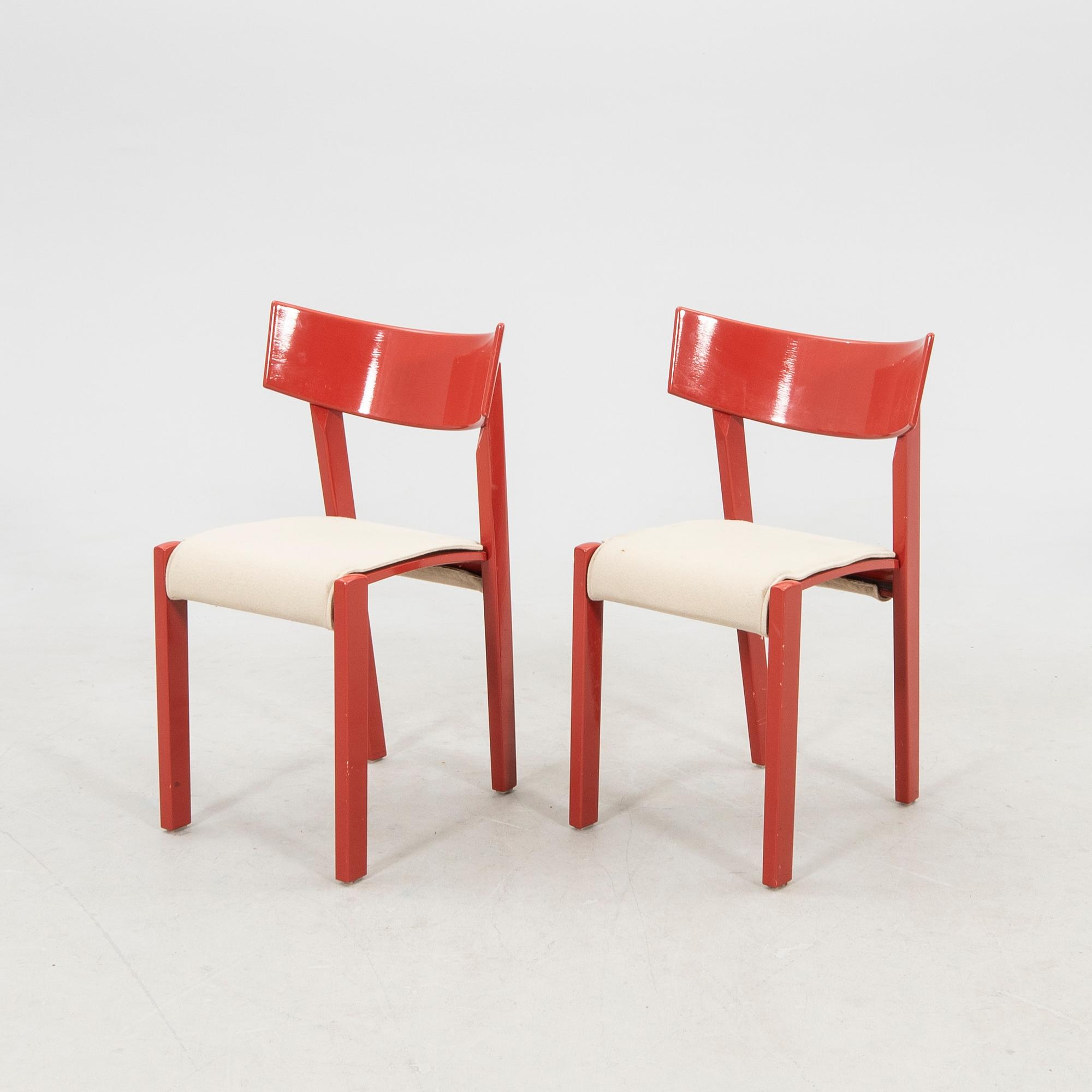 Ralf Lindberg stolar 6 st "Tati" Gärsnäs 1980/90-tal.