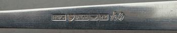 SKEDAR 3 st, silver, "Birgitta" matskedar, Bertel Gardberg. SOCKERSTRÖARE, sign BRG, Helsingfors. Tot vikt ca 147 gr.