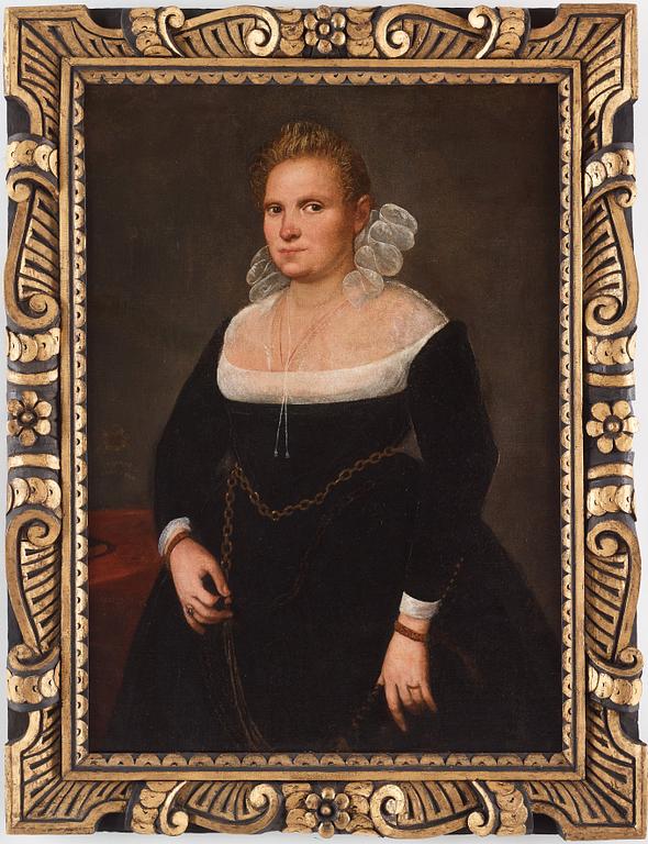 Jacopo Robusti Tintoretto Hans ateljé, Porträtt av en förnäm kvinna.