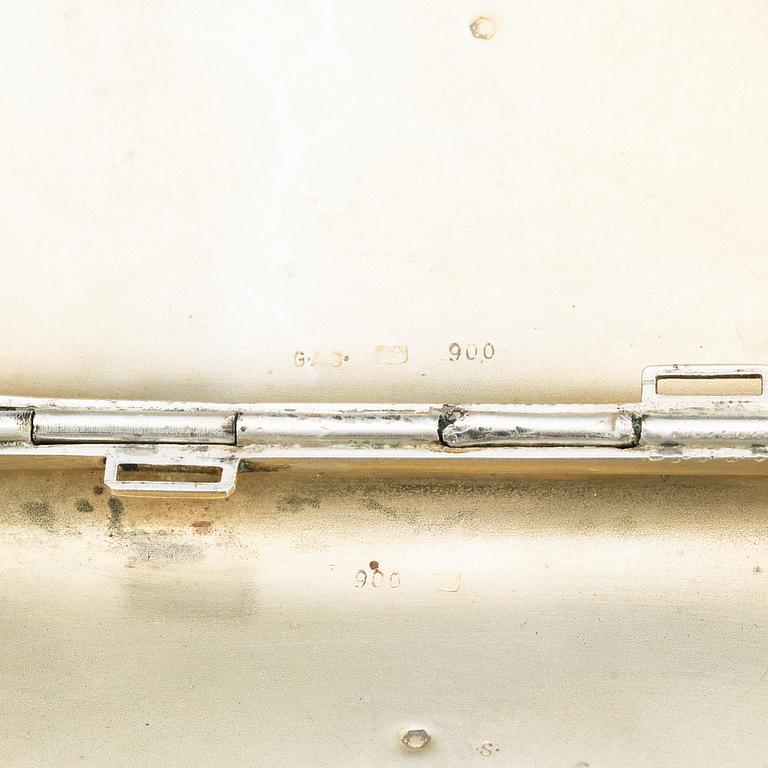 Georg Adam Scheid, cigarettetui, silver, Wien, Österrike-Ungern (1882-1921).