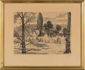 EDUARD WIIRALT, etsching, 1937, signed 82/200.