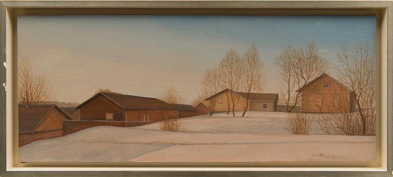 RISTO VILHUNEN, oil on canvas, laid on board, signed and dated 2010.