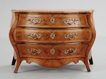 98. A Swedish rococobureau, 18th century.