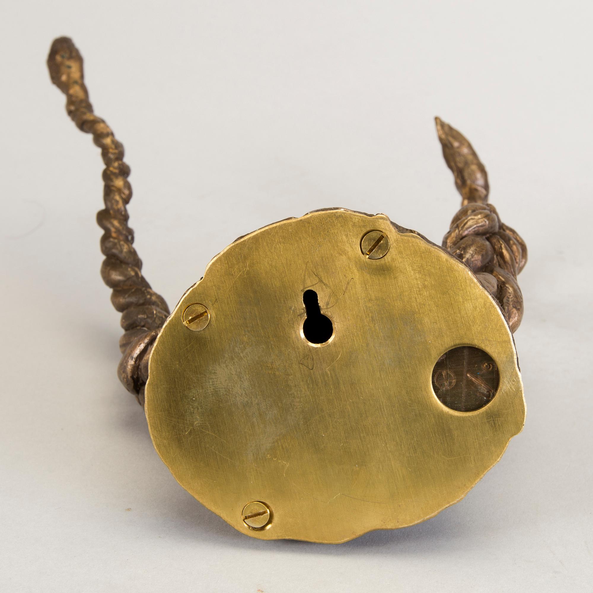 ERNST BILLGREN, skulptur i patinerad brons signerad EB och numrerad 5/7.