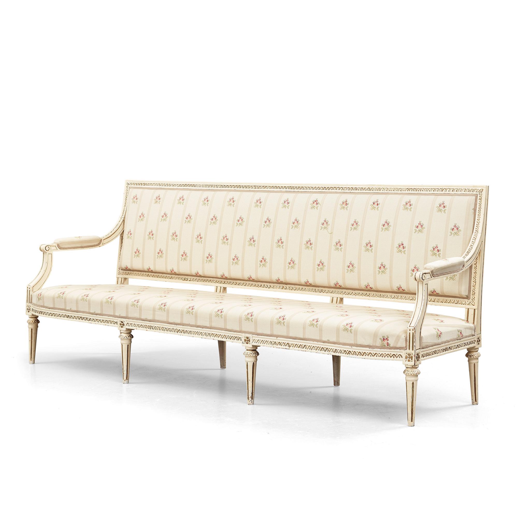 SOFFA, av Erik Holm ( mästare i Stockholm 1774 - 1814 ), Gustaviansk.
