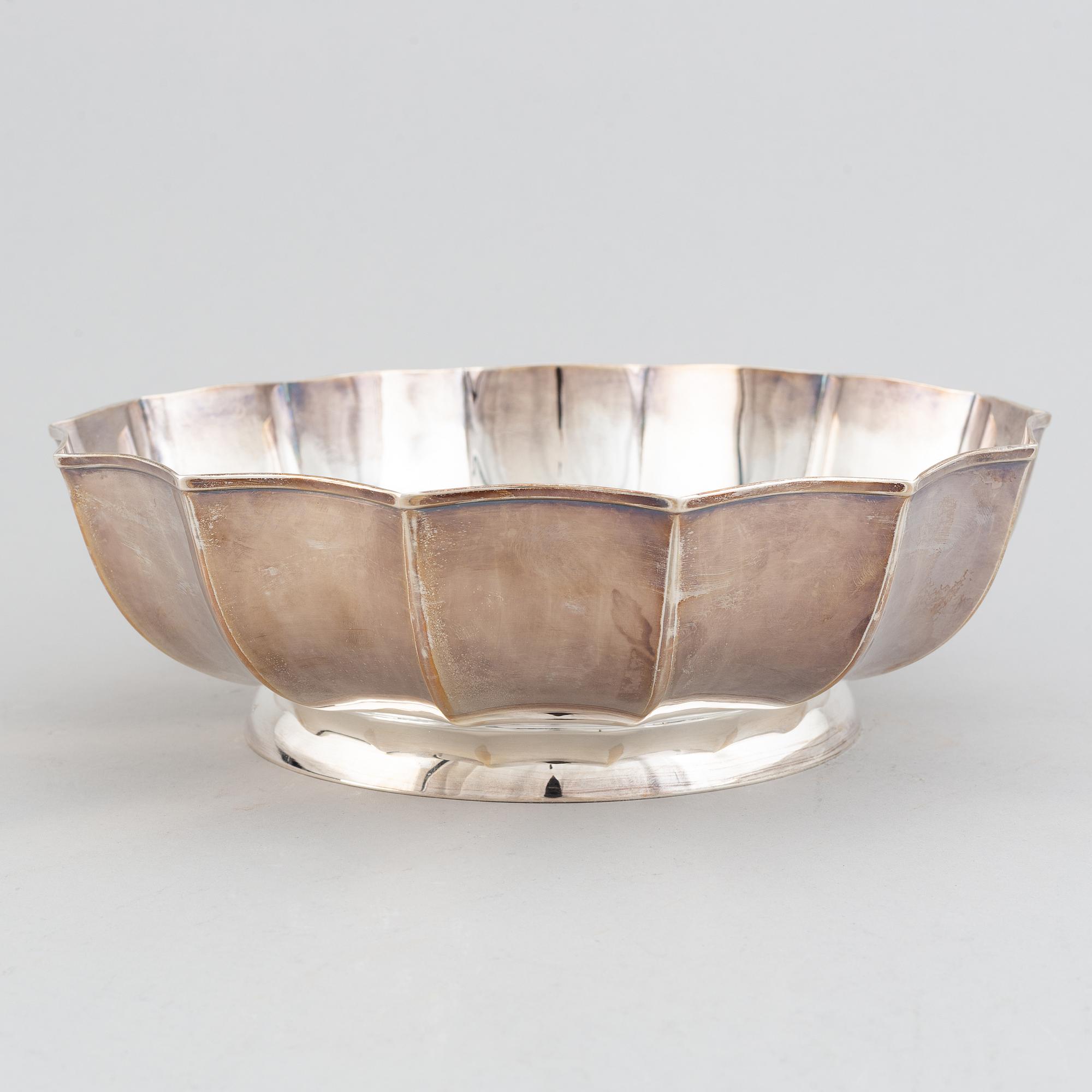 A 20th century silver bowl, swedish import mark.