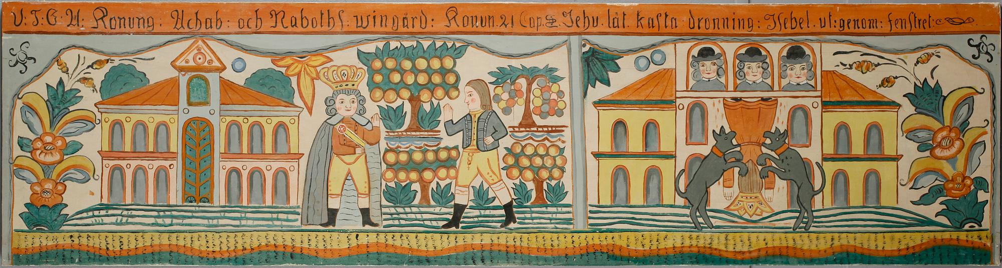 DALAMÅLNINGAR, 5 st, olja på duk, en daterad 1903.