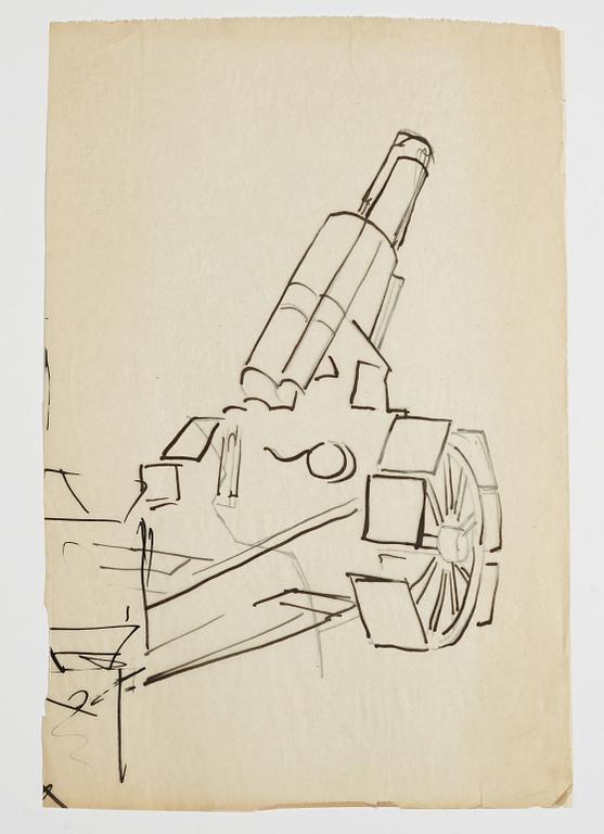 GÖSTA ADRIAN-NILSSON, sketchpad, 1920/30's, by the artist's own hand inscribed GAN with indian ink on the cover.