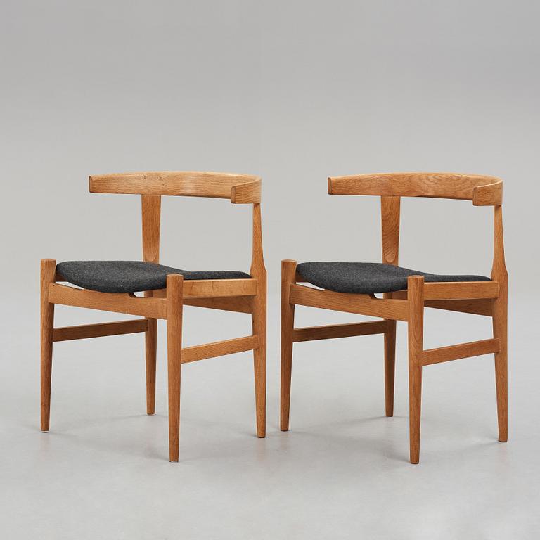 HANS J WEGNER, stolar 1 par, "CH21", Carl Hansen & Søn, Danmark, 1950-60-tal.