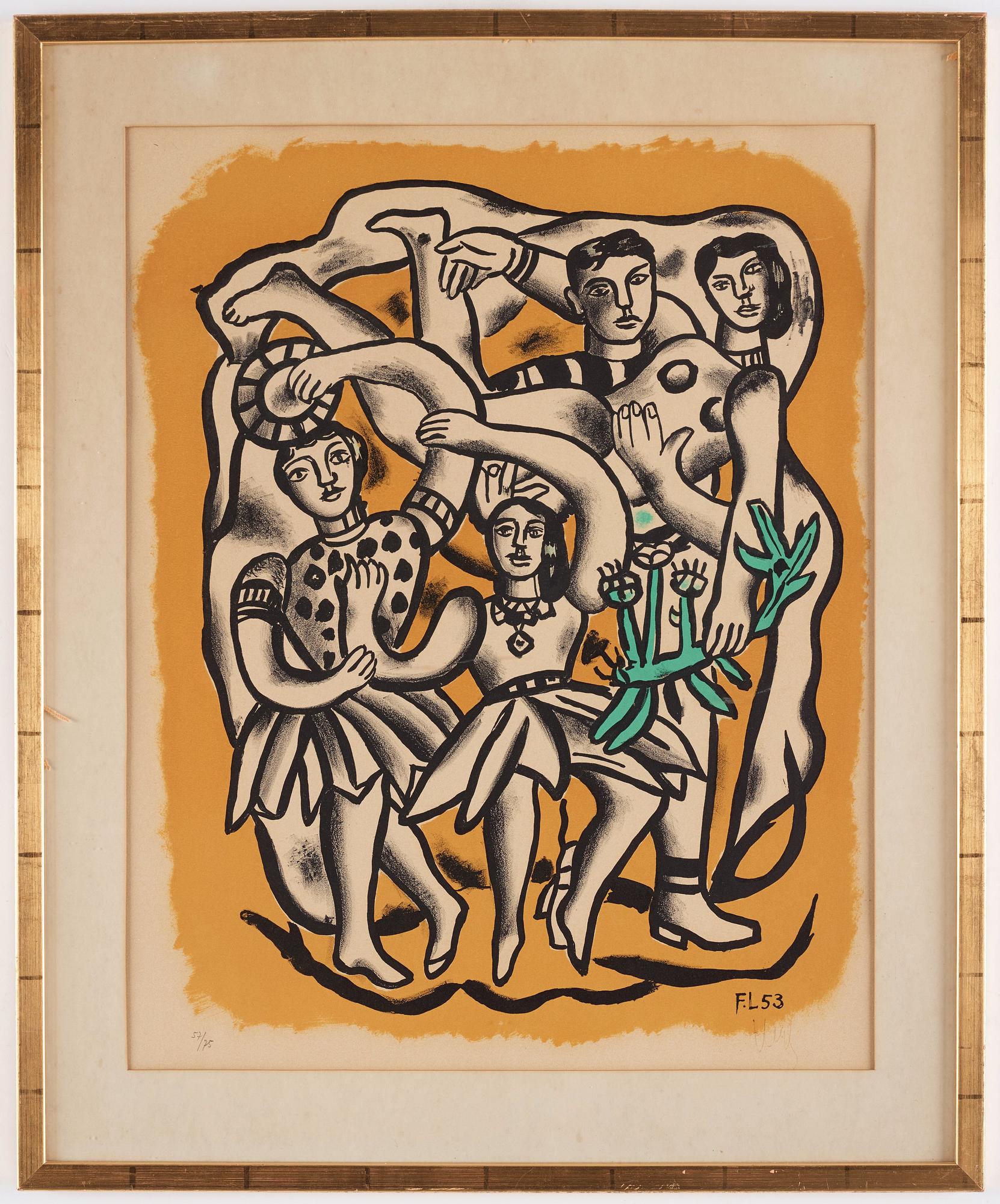 Fernand Léger, "Les Danseuses (Fond Jaune)".