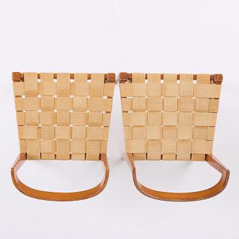 Bruno Mathsson, a pair of "BB" chairs, Firma Karl Mathsson, Värnamo, 1930s.