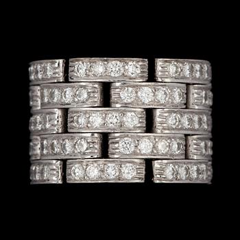 779. CARTIER, ring, briljantslipade diamanter, tot. ca 2.40 ct.