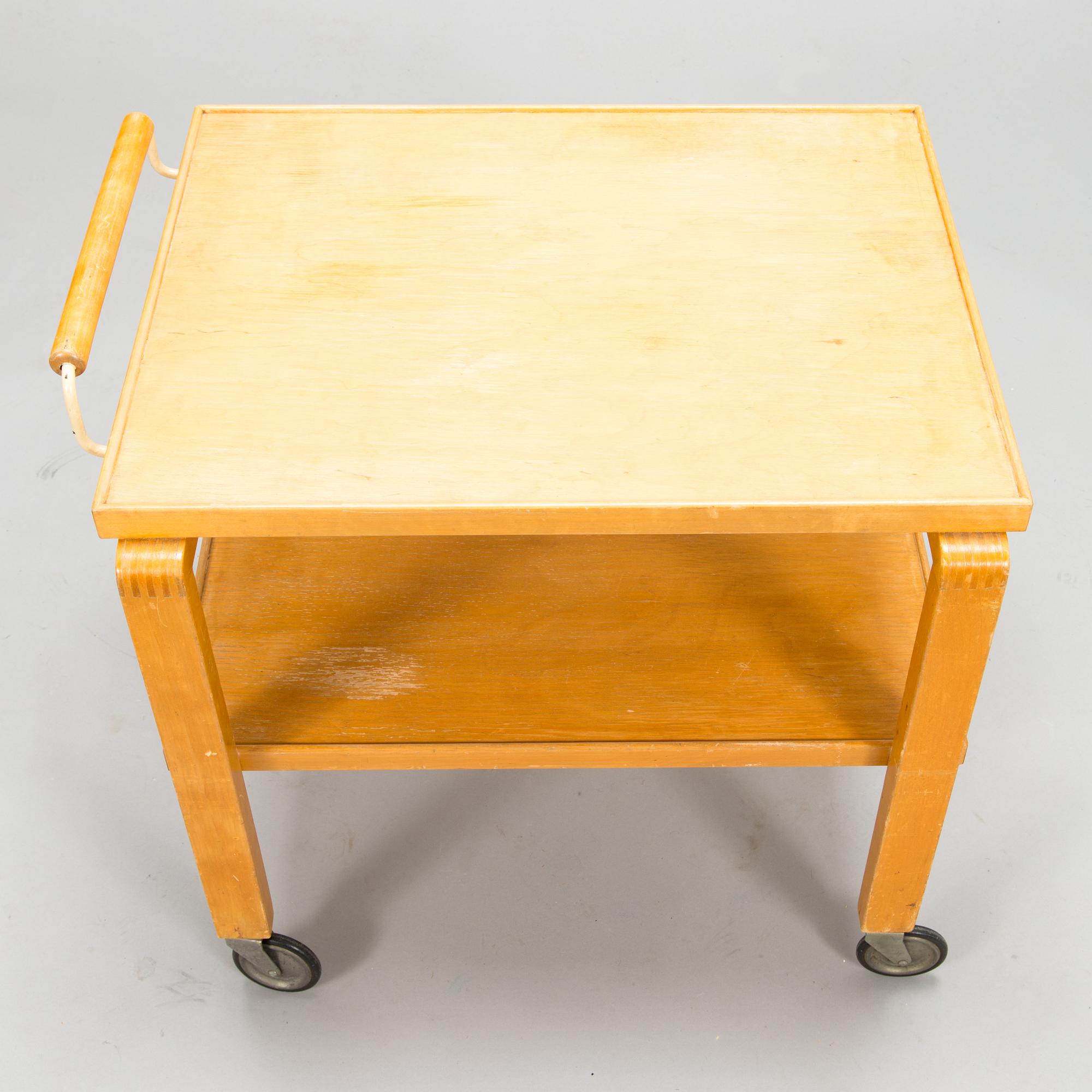 Alvar Aalto, a 1940's '99' tea trolley for O.Y. Huonekalu- ja Rakennustyötehdas A.B.