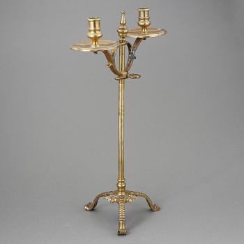LJUSSTAKE, mässing, 1800-talets andra hälft/slut.