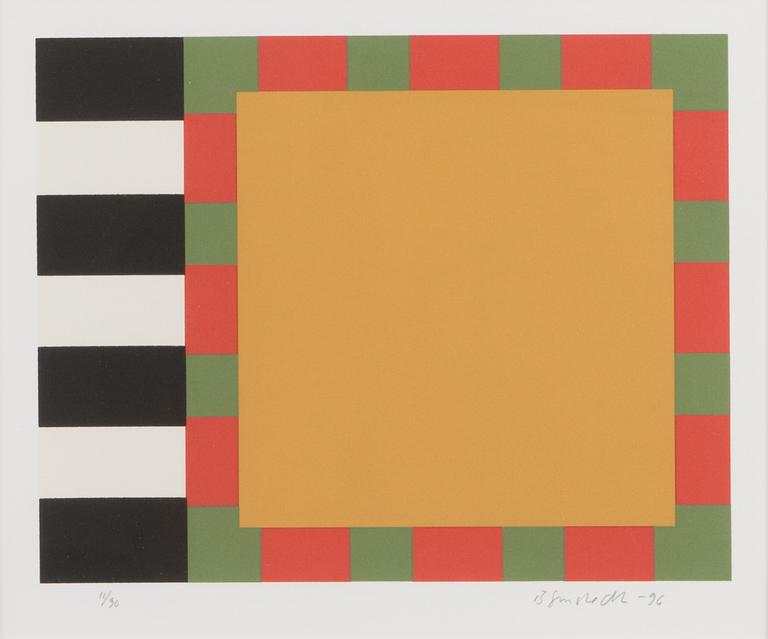 JUHANA BLOMSTEDT, serigrafi, signerad och daterad-96. Märkt 11/90.