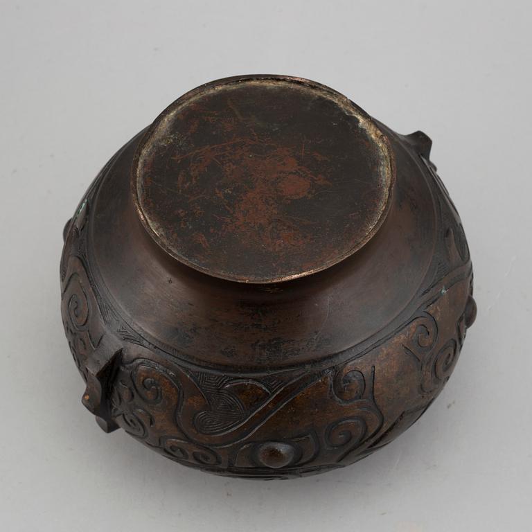RÖKELSEKAR, brons, Japan, 1800-tal.
