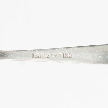 Jacob Ängman, bestick, 24 st, silver, modell "Rosenholm", GAB, Stockholm 1960-tal.