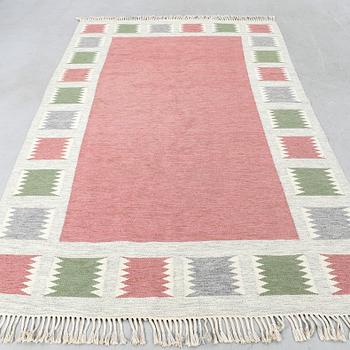 Rug possibly signed by Birgitta Södergren, rölakan, approximately 287x192 cm.