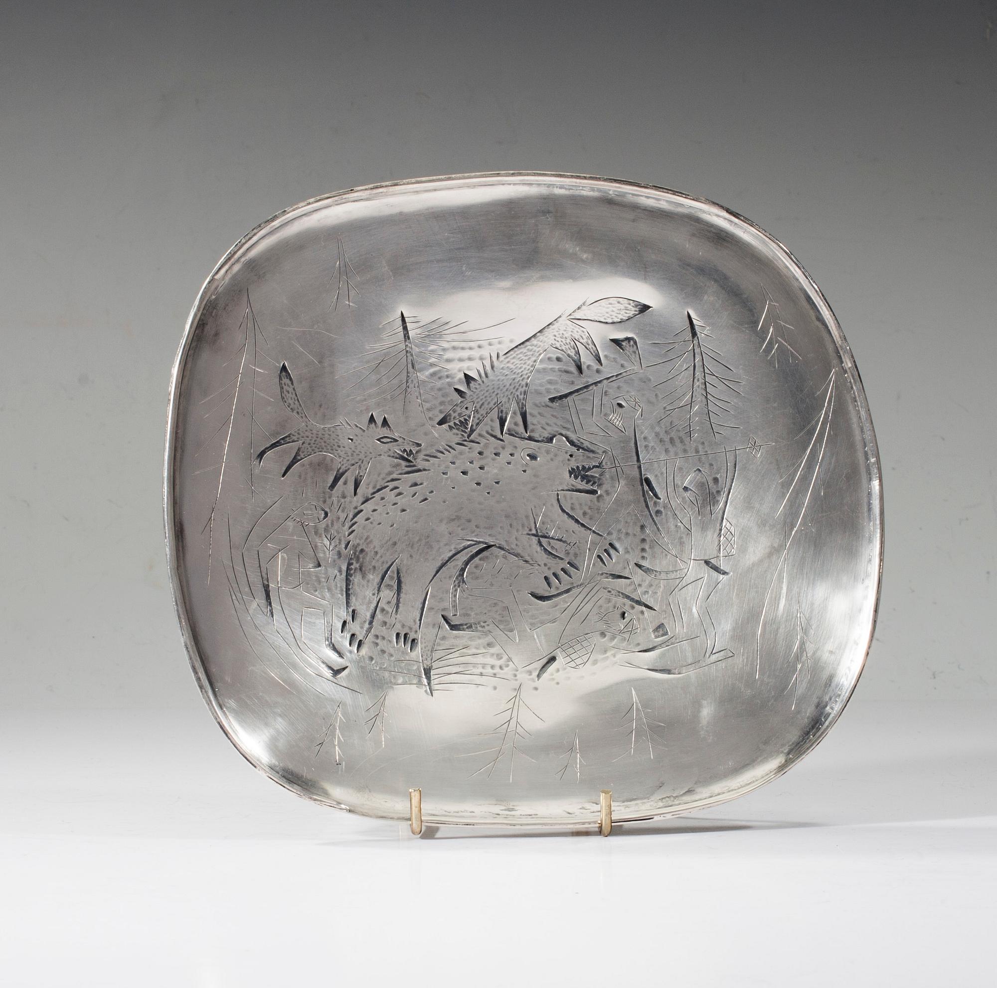 FAT, silver, Tapio Wirkkala, Tillander, Helsingfors 1949. Vikt ca 318 g.