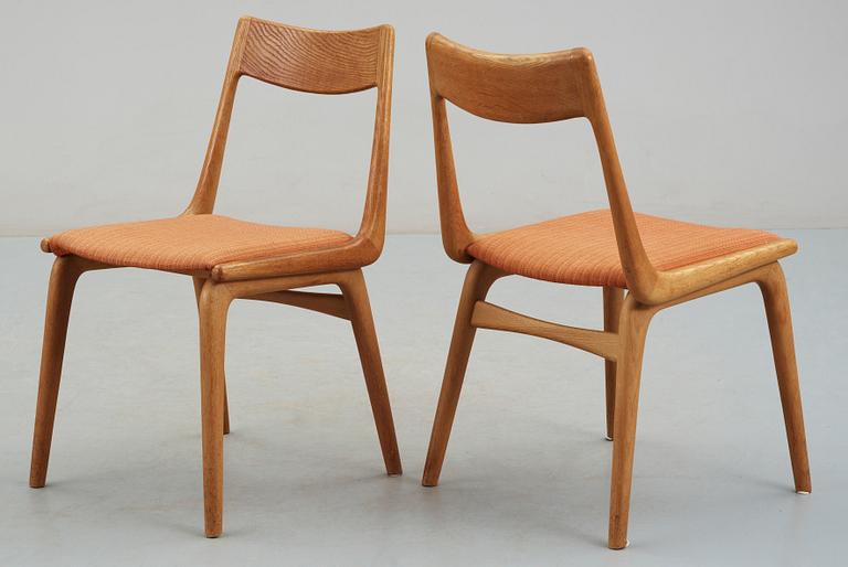 STOLAR, 6 st, Slagelse möbelvaerk, Danmark, 1950/60-tal.