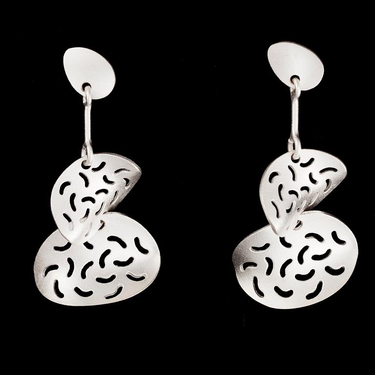 ÖRHÄNGEN, Coral, sterlingsilver, Pekka Hirvonen Lapponia.