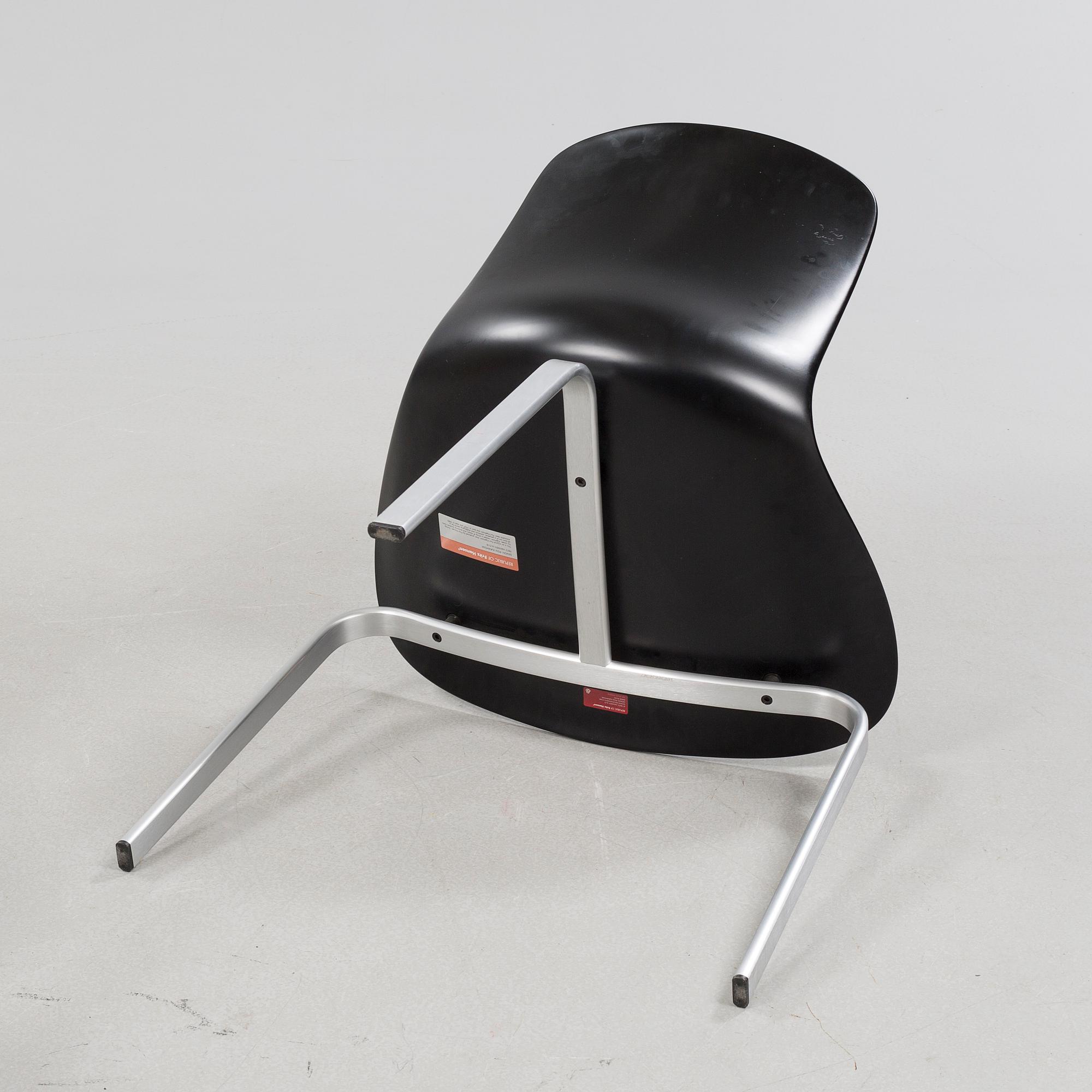 Four "PK8" chairs, designed by Poul Kjaerholm for Fritz Hansen, modern production.
