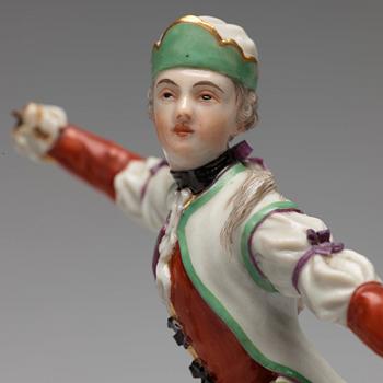 FIGURINER, två stycken, porslin. Tyskland, 1920-tal.