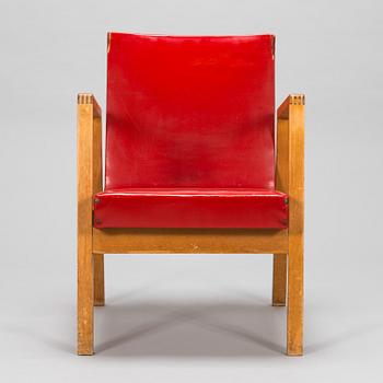 Alvar Aalto, nojatuoli, malli 54, O.Y. Huonekalu- ja Rakennustyötehdas A.B. 1900-luvun puoliväli.
