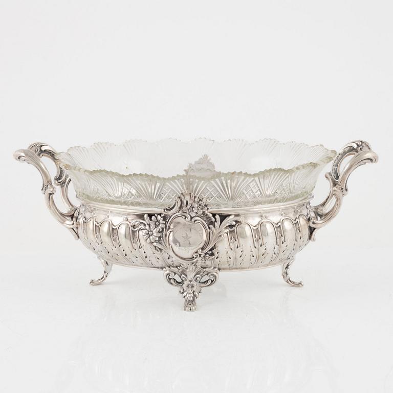 Gustaf Möllenborg, jardinjär, silver, Stockholm, 1890.