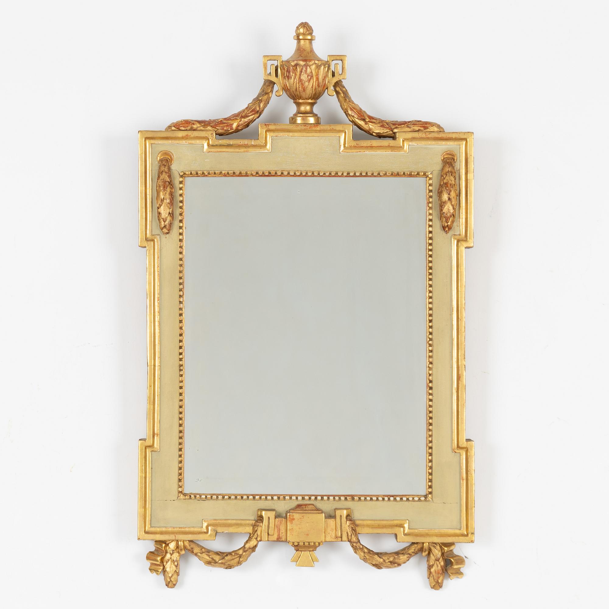 Spegel, Stockholmsarbete, sent 1700-tal, Gustaviansk.