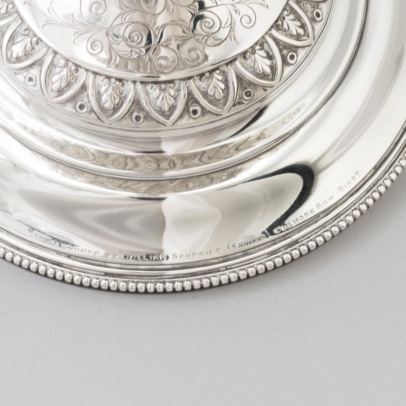 A silver goblet, William Spurrier, Birmingham, 1882.