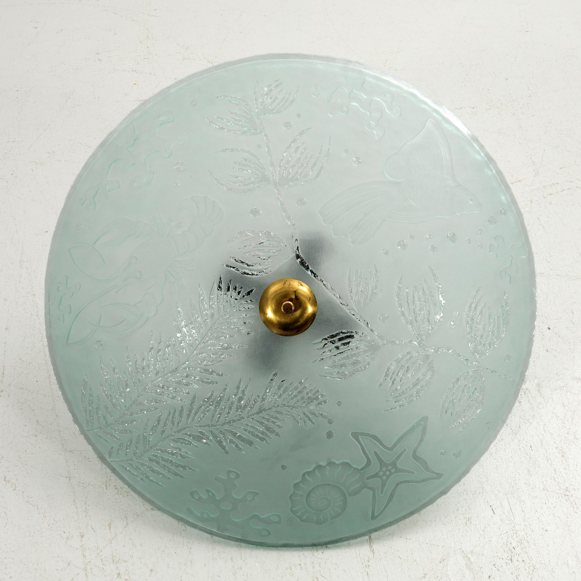 Ceiling lamp, Swedish Modern, Glössner, 1940s.