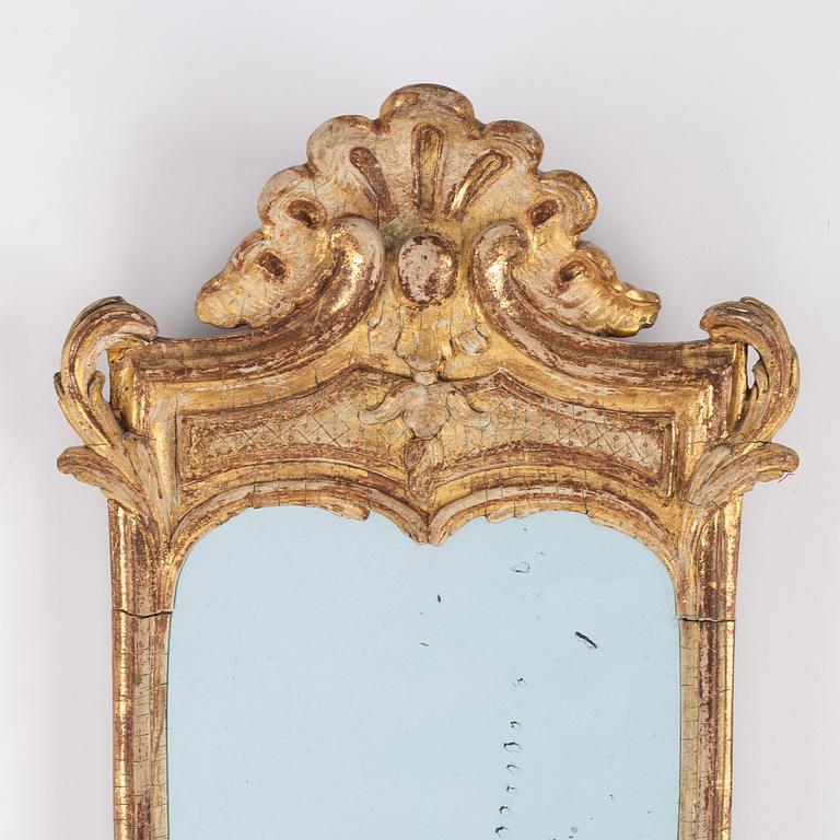 A Rococo girandole mirror, second half of the 18th century.