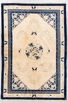 Carpet, old, China (antique finish) ca 276 x 189 cm.